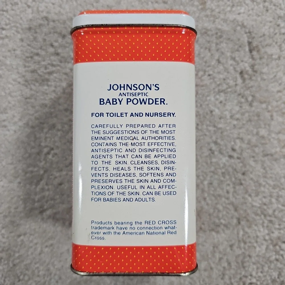 Vintage Johnson's Antiseptic Baby Powder Tin 100th Anniversary Johnson & Johnson